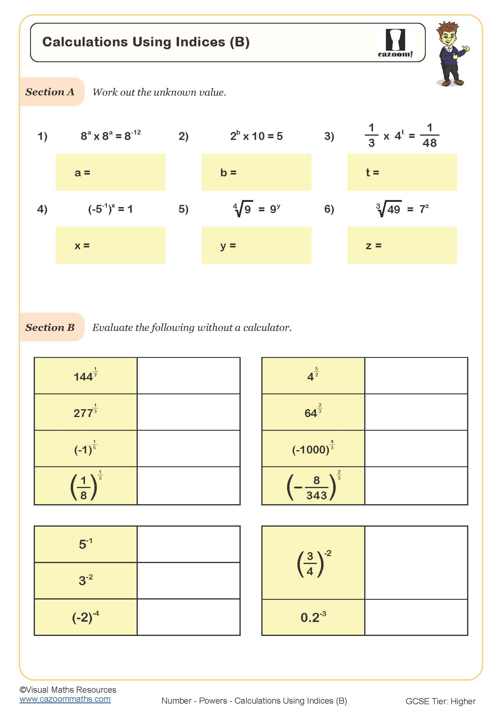 Ks4 Maths Worksheets - Printable Maths Worksheets Ks4 | Cazoom Maths - Free Printable Maths Worksheets Ks4