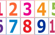 Large Printable Numbers 1-10