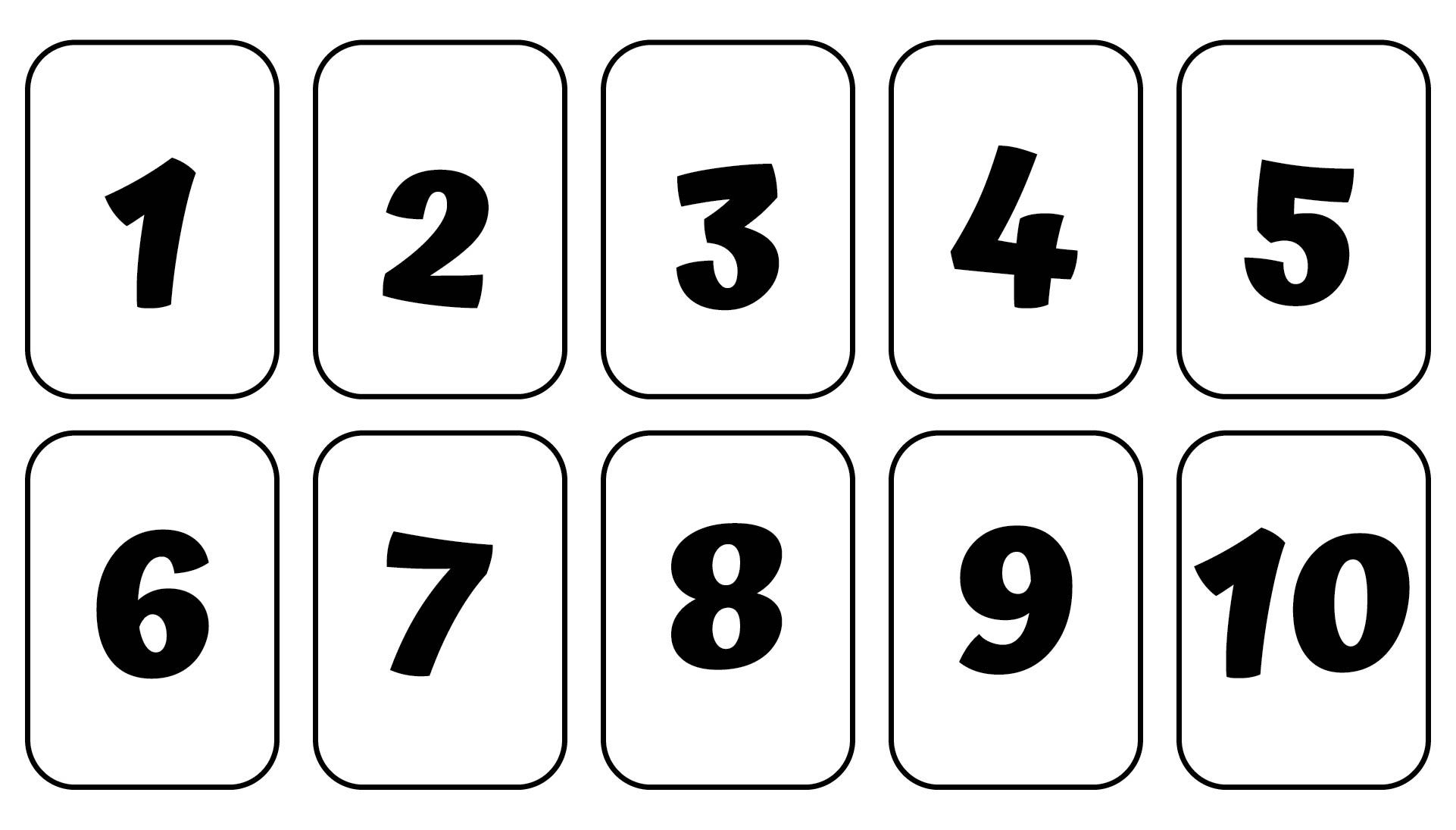 Large Printable Numbers 1 10 | Free Printable Numbers, Large - Large Printable Numbers 1-10