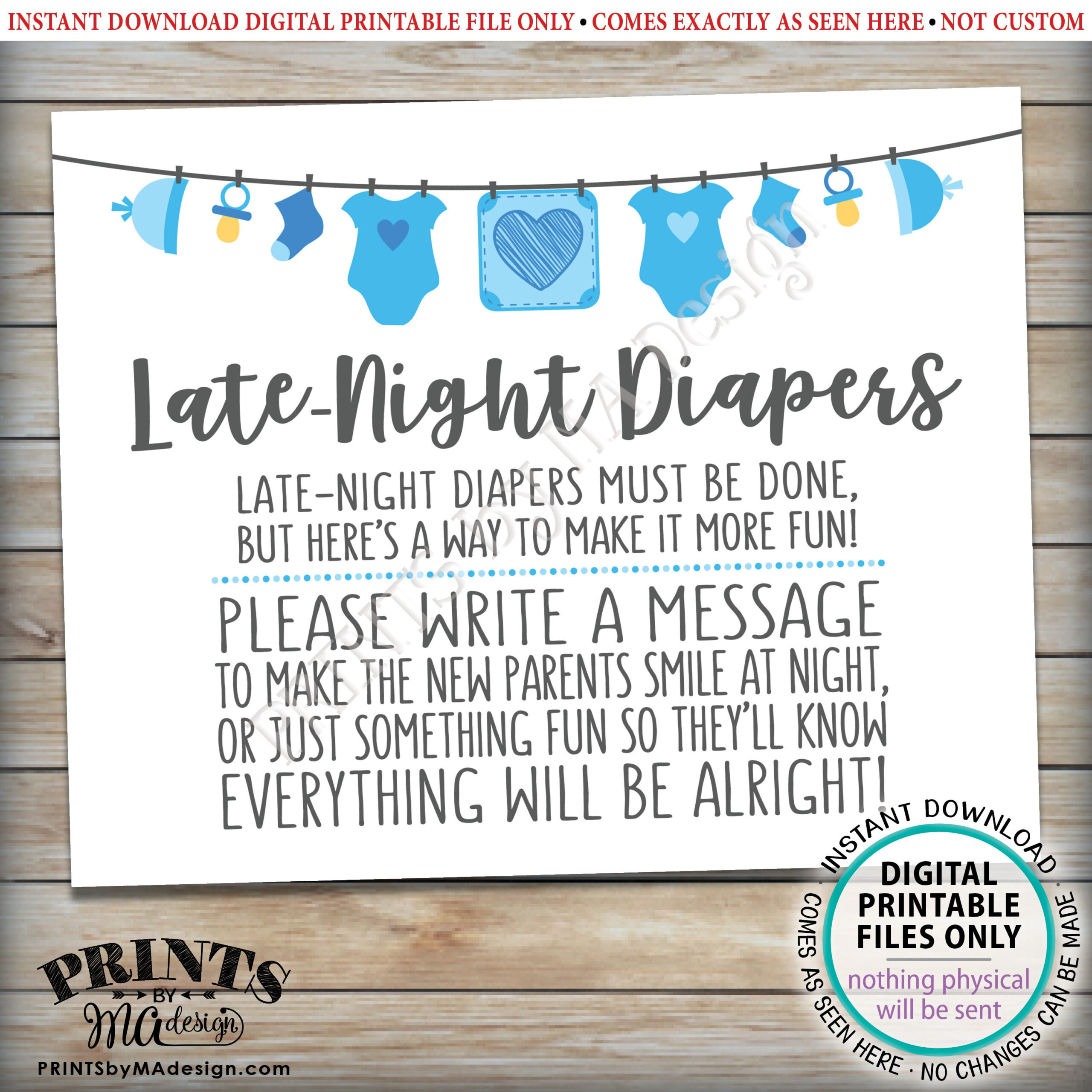 Late Night Diaper Sign, Late-Night Diapers Sign The Diaper - Free Printable Late Night Diaper Sign