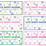 Late Night Diapers Baby Shower Printables   Drivendecor   Free Printable Late Night Diaper Sign