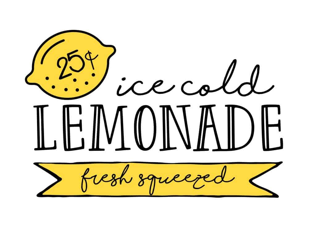 Lemonade Stand Printables | Kid&amp;#039;S Summer Boredom Buster - - Free Printable Lemonade Signs