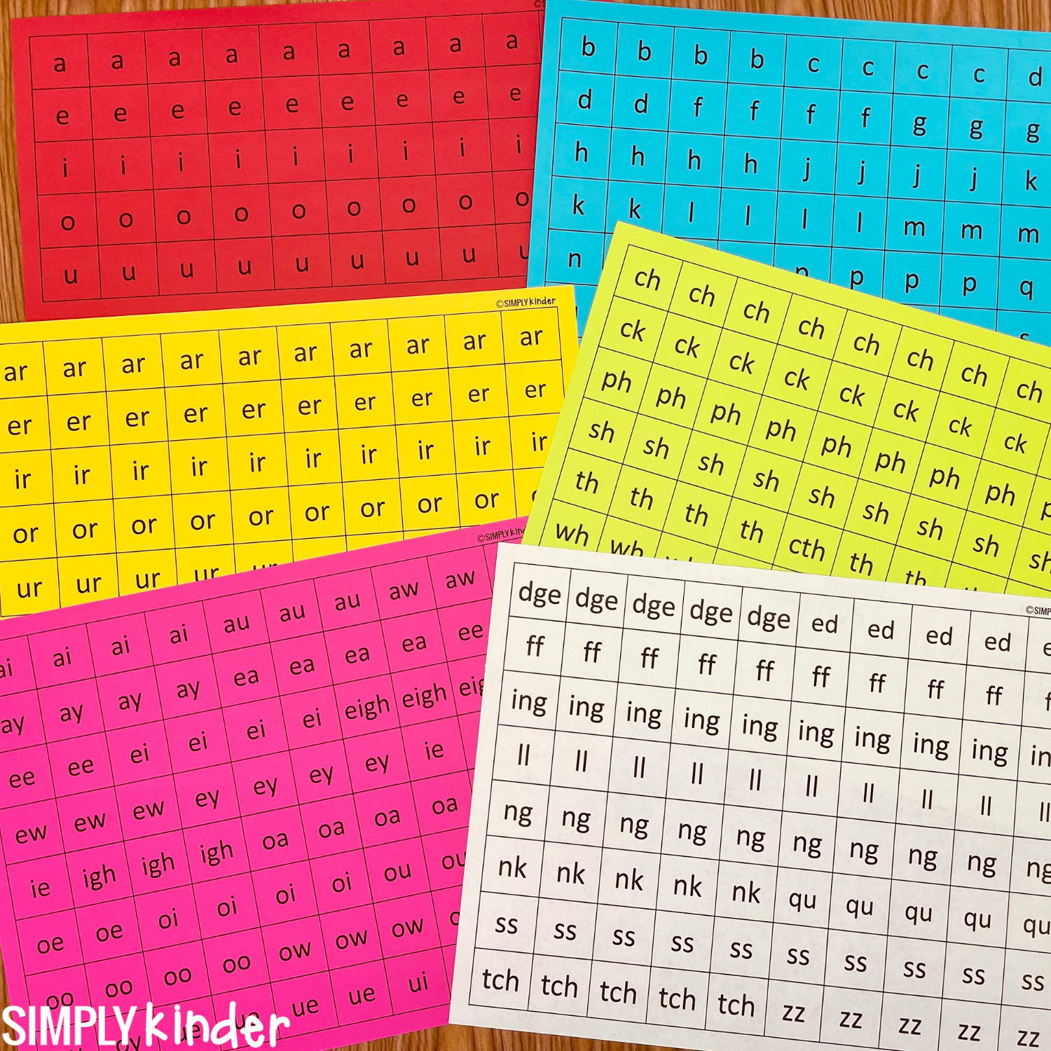 Letter Tile Activities For Kindergarten - Simply Kinder - Free Printable Alphabet Tiles