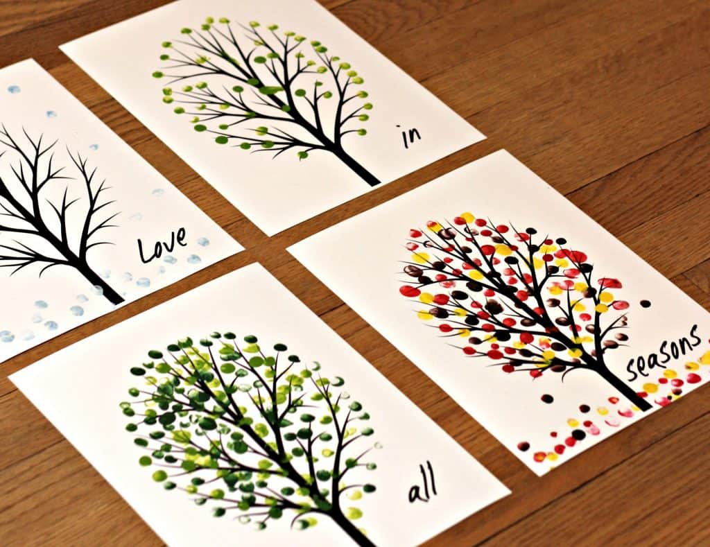 Love In All Seasons Free Printable Art Project - Mom Needs Chocolate - Free Printable Art Projects