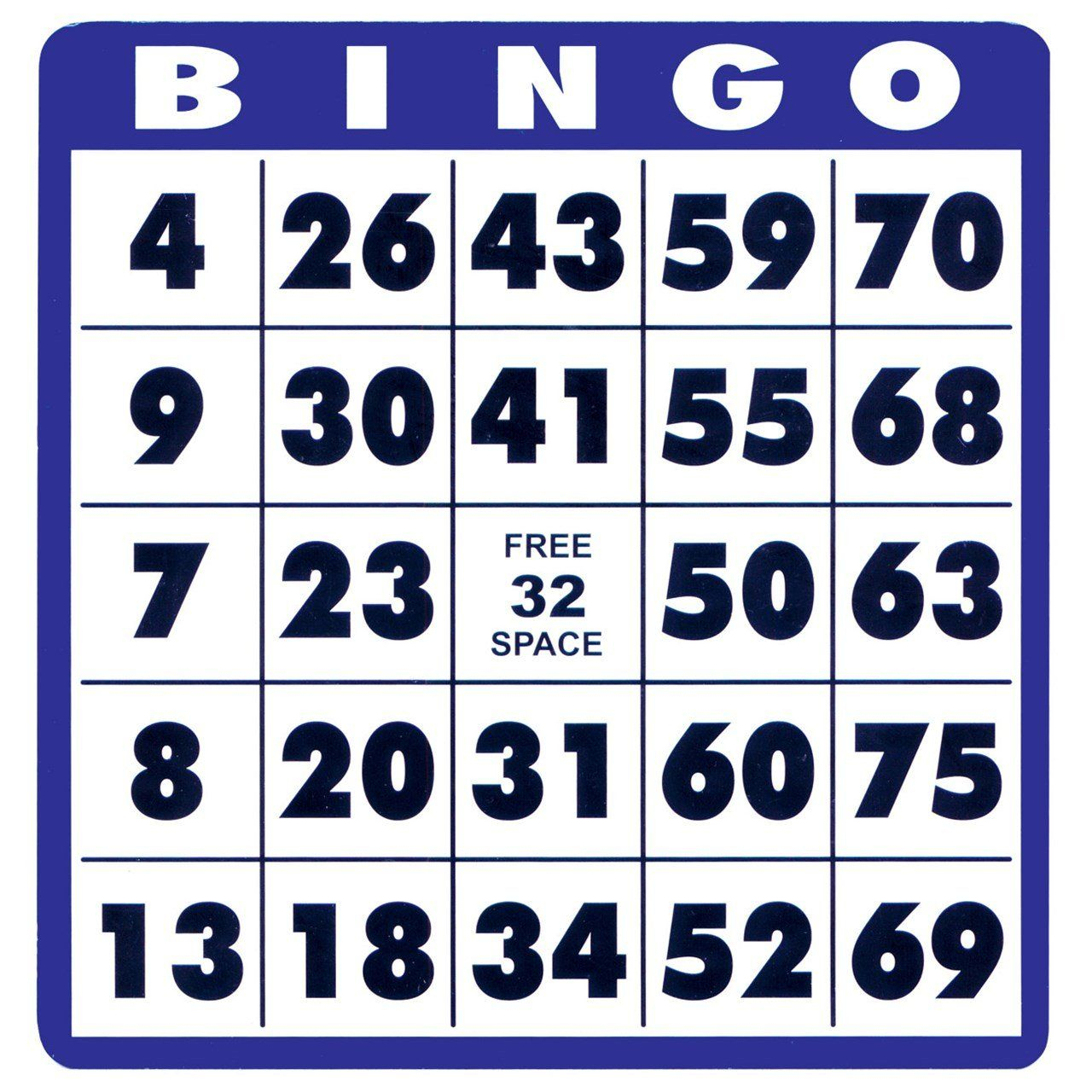 Low Vision Bingo Cards Set Of 10 | Bingo Cards Printable, Bingo - Free Printable Large Bingo Cards
