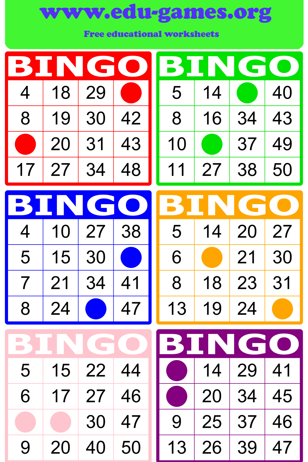 Math Bingo | Free Printable Pdf Math Bingo Cards - Free Printable Addition And Subtraction Bingo Cards