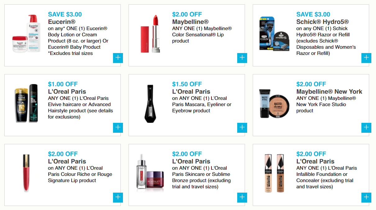 Maybelline, L&amp;#039;Oreal, Revlon, And More Free Printable Coupons On - Free Printable Eucerin Coupons