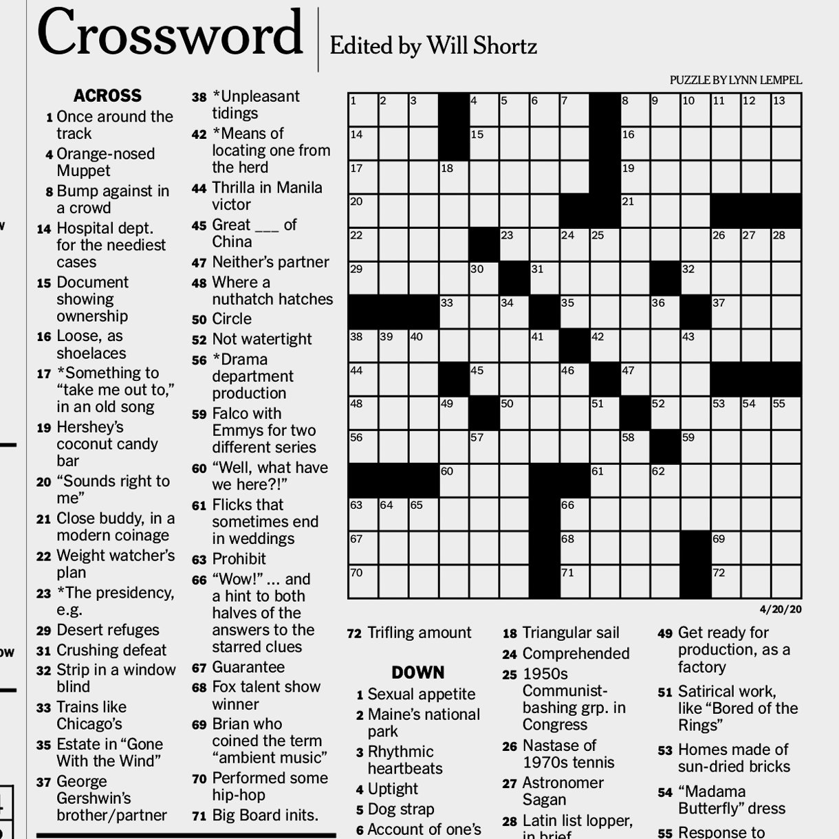 More Puzzles To Pass The Time - The New York Times - Ny Times Free Print Crossword