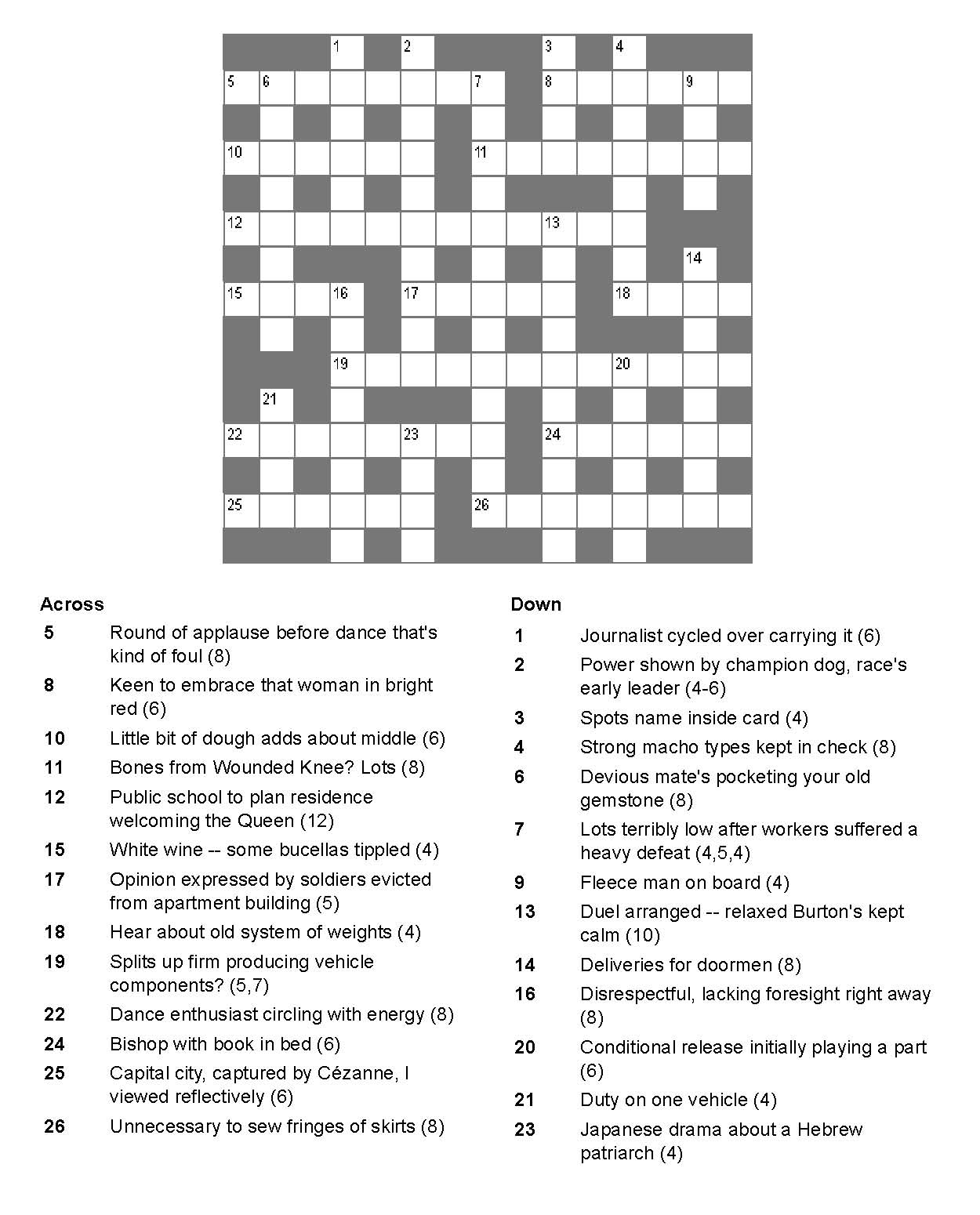 National Post Cryptic Crossword Forum: Monday, July 6, 2015 — Dt - Free Printable Cryptic Crossword Puzzles