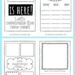 New Years' Coloring Pages  Free Printable Journal For Kids   The   Free Printable 2018 New Years Coloring Pages