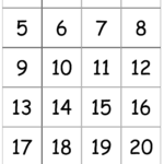 Number+Cards+1 20 | Printable Numbers, Large Printable Numbers   Free Printable Number Stencils 1 20