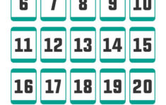 Free Printable Number Cards 1-30