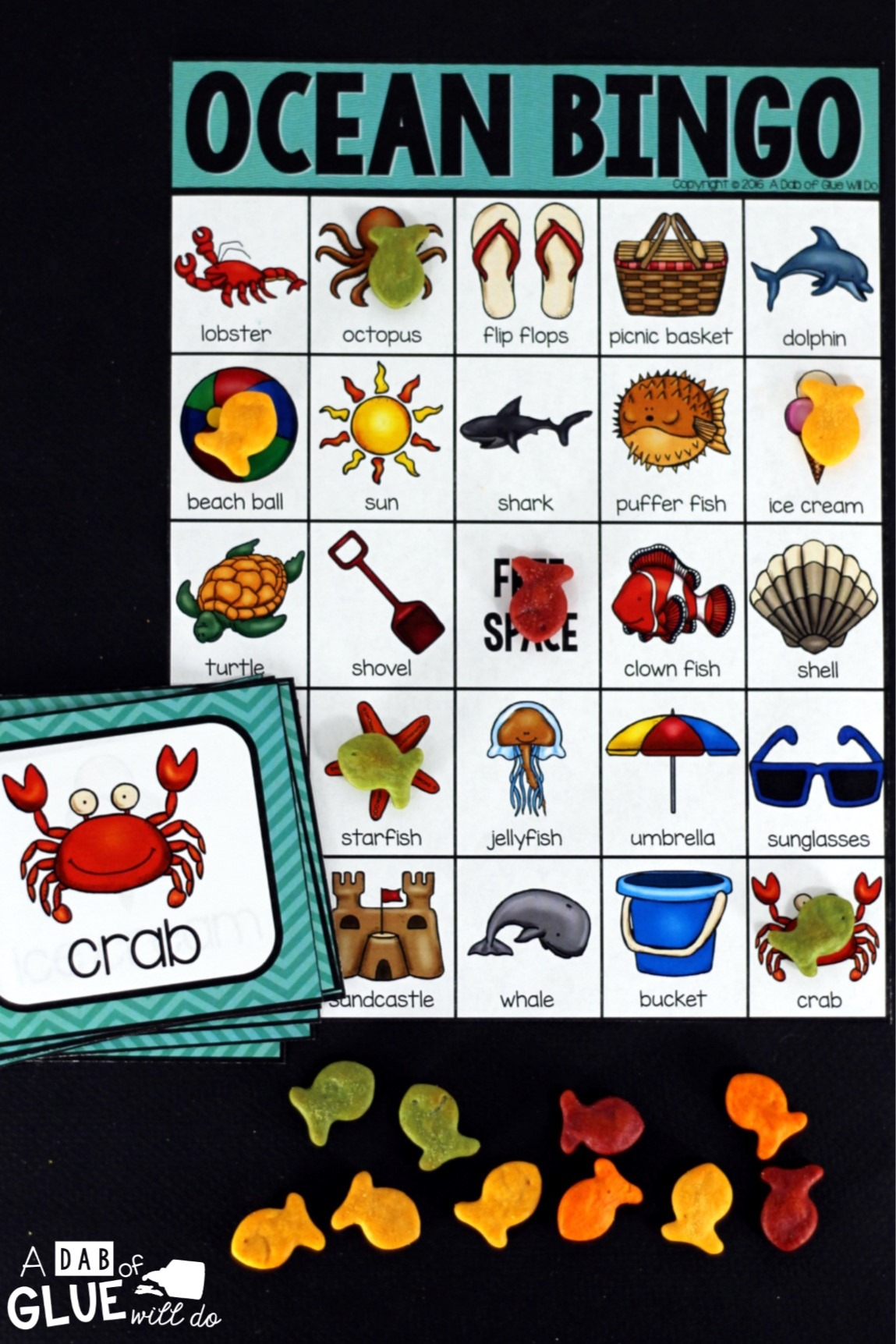 Ocean Bingo - - Free Printable Ocean Bingo Cards