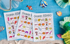 Ocean Bingo – The Best Ideas For Kids – Free Printable Ocean Bingo Cards