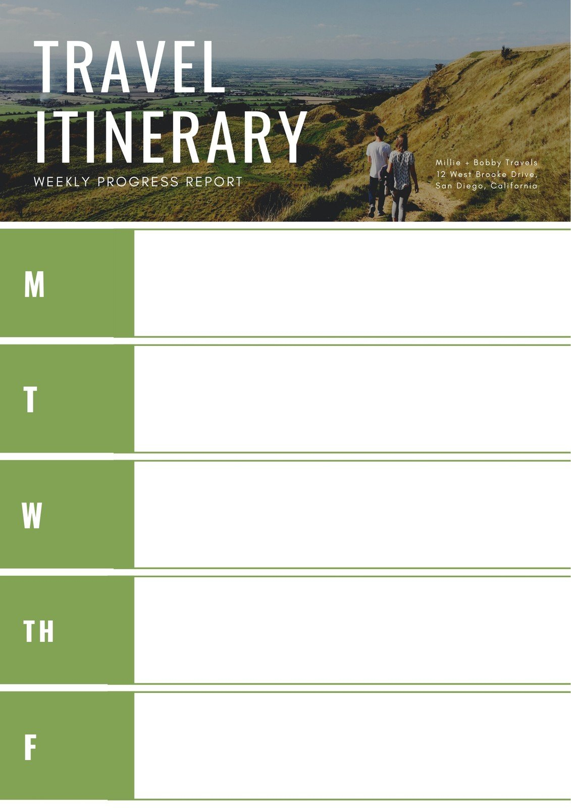 Page 3 - Free And Customizable Itinerary Templates - Free Printable Itinerary Templates