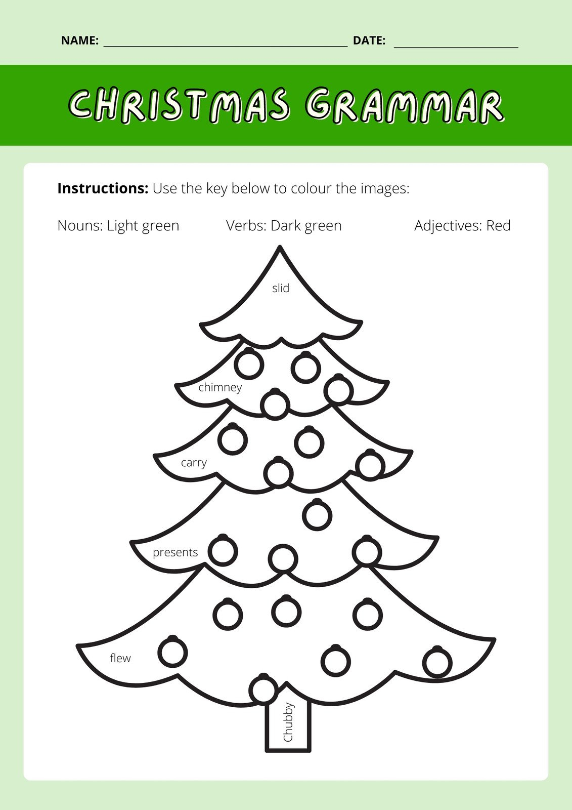 Page 7 - Free, Editable Christmas Worksheet Templates | Canva - Free Printable Christmas Grammar Worksheets
