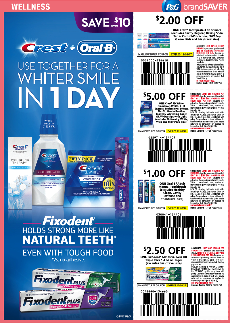 Pick Up Your P&amp;amp;G Inserts Today For Upcoming Free Premium Crest - Free Printable Toothpaste Coupons