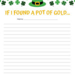 Pot Of Gold Templates & Coloring Pages   33 Pages | Printabulls   Pots Of Gold Day Writing Template Free