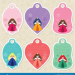 Princess Gift Tags Stock Illustrations – 79 Princess Gift Tags   Free Printable Disney Princess Gift Tags