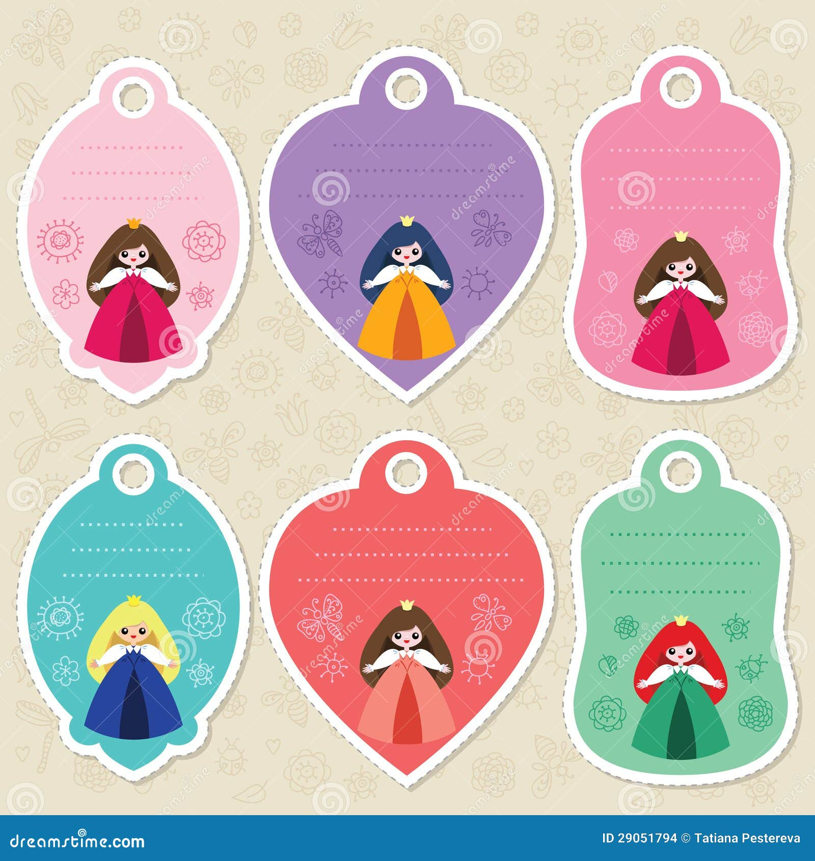 Princess Gift Tags Stock Illustrations – 79 Princess Gift Tags - Free Printable Disney Princess Gift Tags
