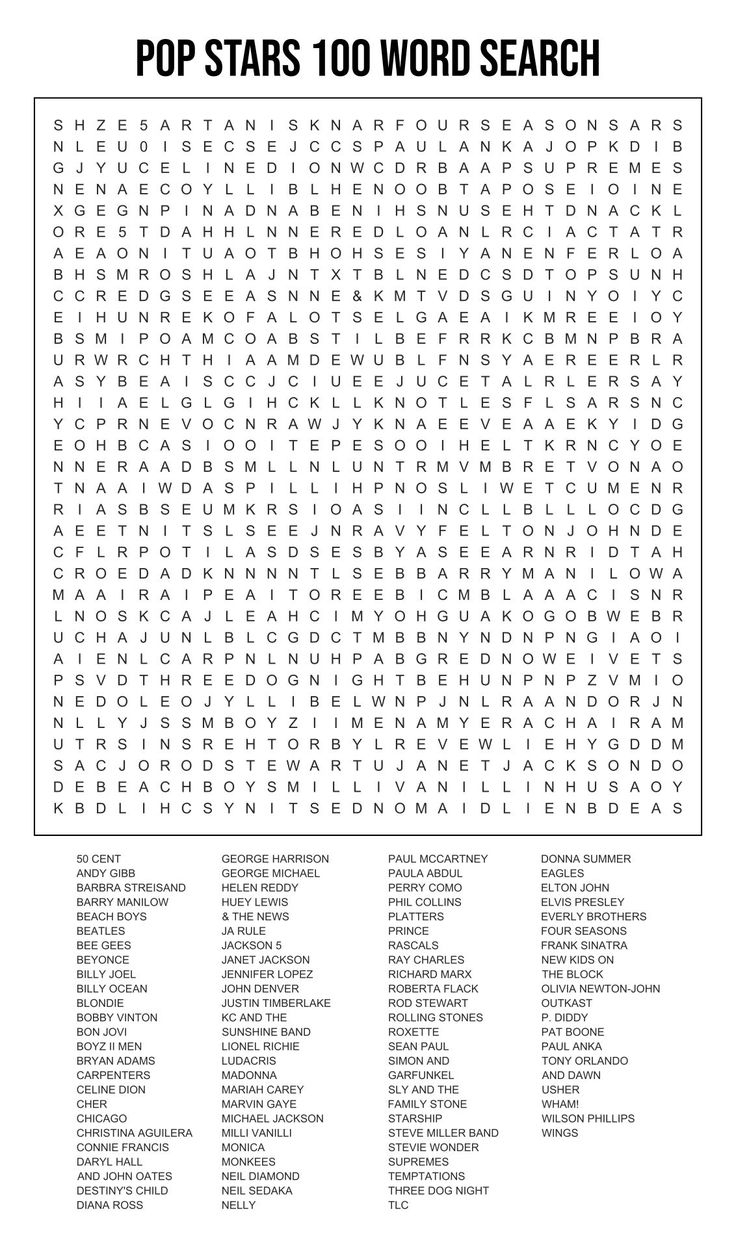 Printable 100 Hard Word Search Puzzles | Word Find, Free Printable - Free Printable Adult Word Search Free Printables