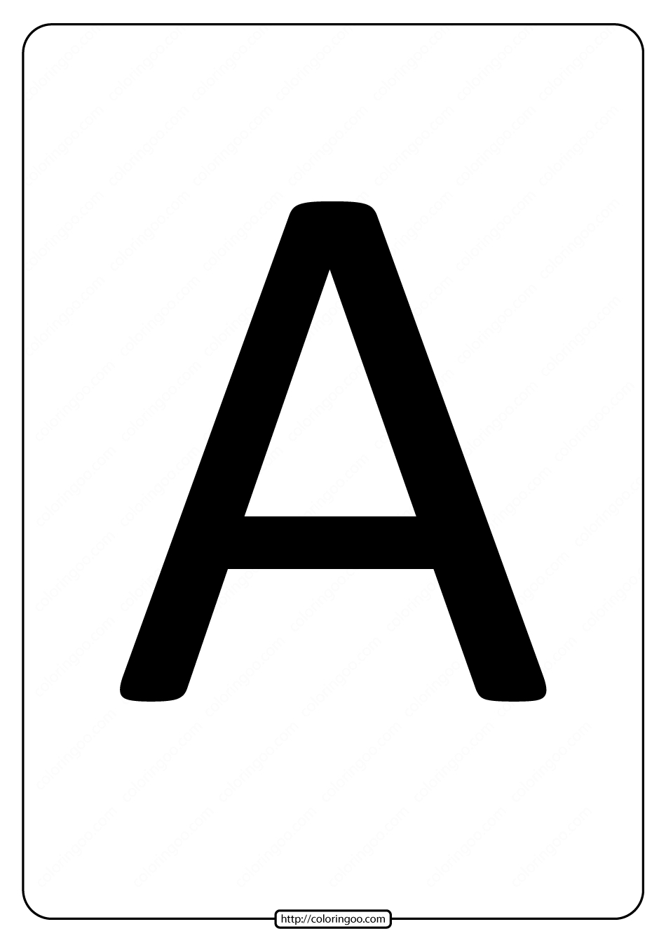 Printable A4 Size Uppercase Letters A Worksheet | Free Printable - Free Printable A4 Letters Of The Alphabet