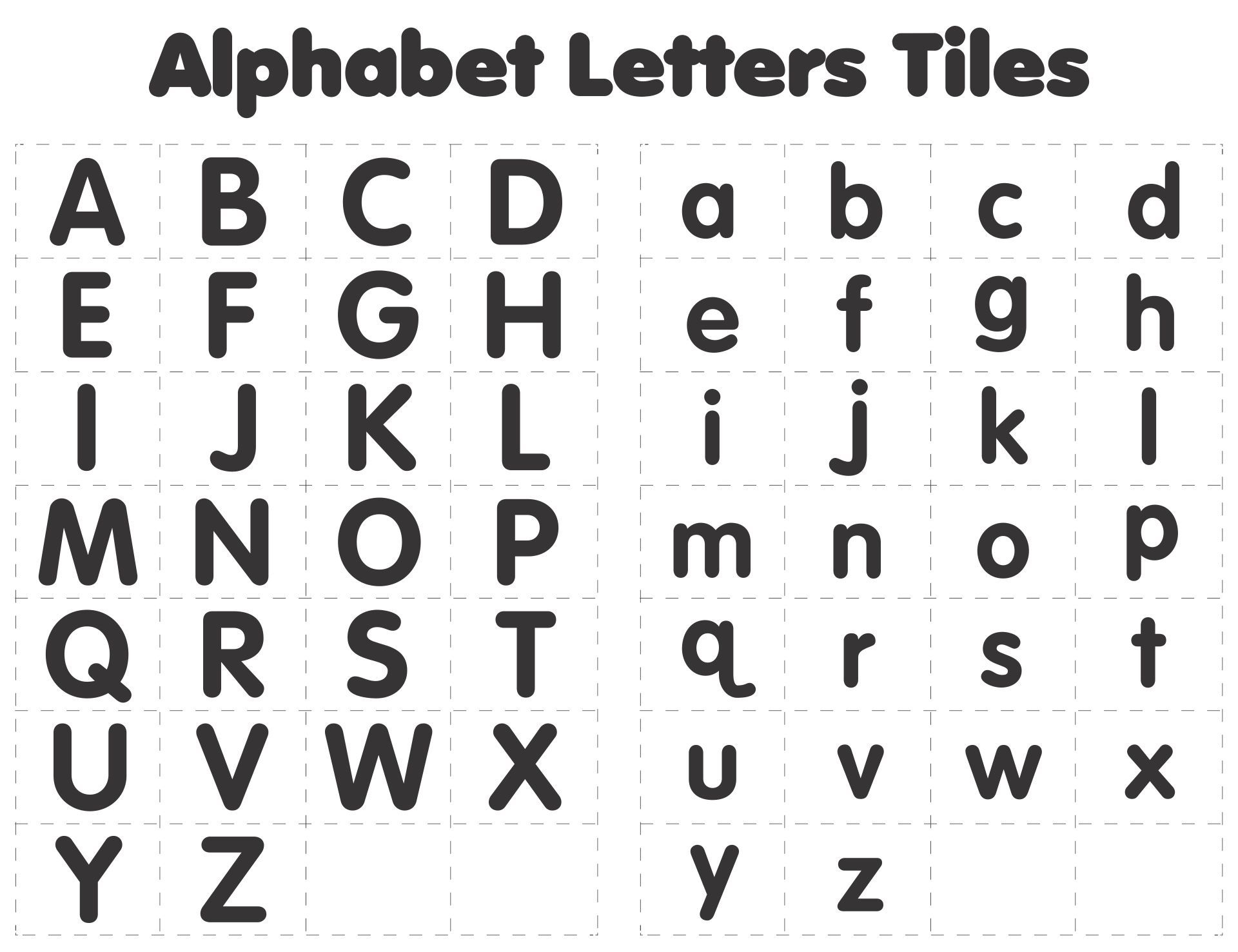Printable Alphabet Letters Tiles | Free Printable Alphabet Letters - Free Printable Alphabet Tiles