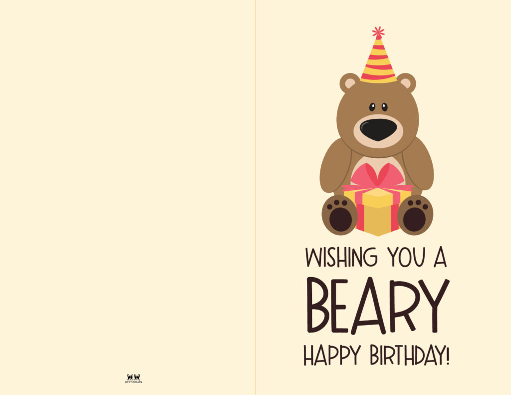 Printable Birthday Cards - 110 Free Birthday Cards | Printabulls - Free Online Printable Childrens Birthday Cards
