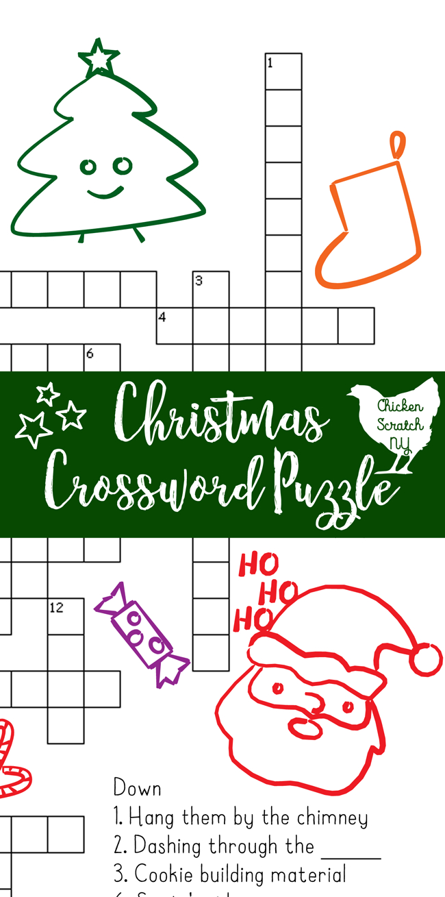 Printable Christmas Crossword Puzzle With Key - Free Easy Printable Christmas Crossword Puzzles