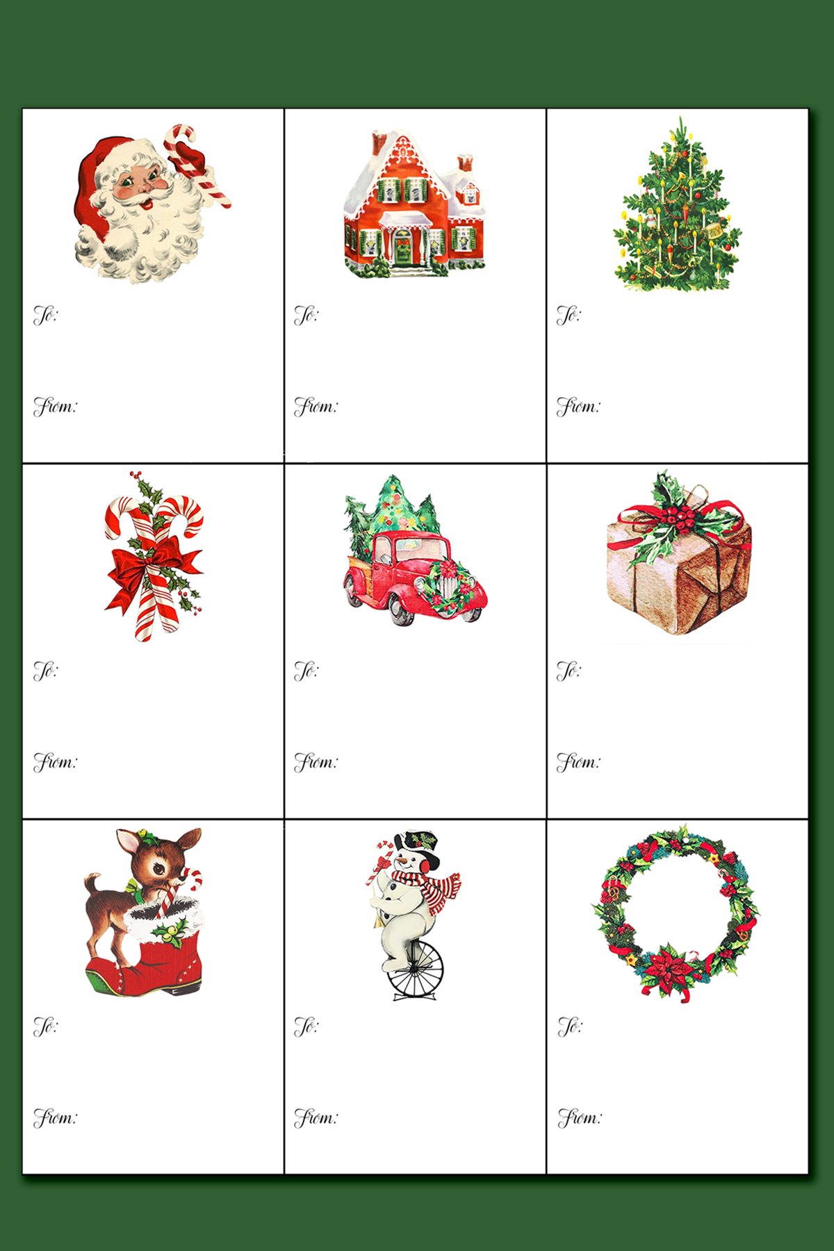Printable Christmas Labels For Gifts - Free Printable Christmas Labels Word