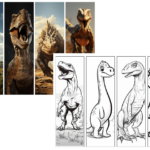Printable Dinosaur Bookmark   Great For Encouraging Reading | Skip   Free Printable Dinosaur Bookmarks