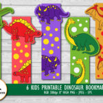Printable Dinosaur Bookmarks, Cute Dino Bookmarks   Free Printable Dinosaur Bookmarks