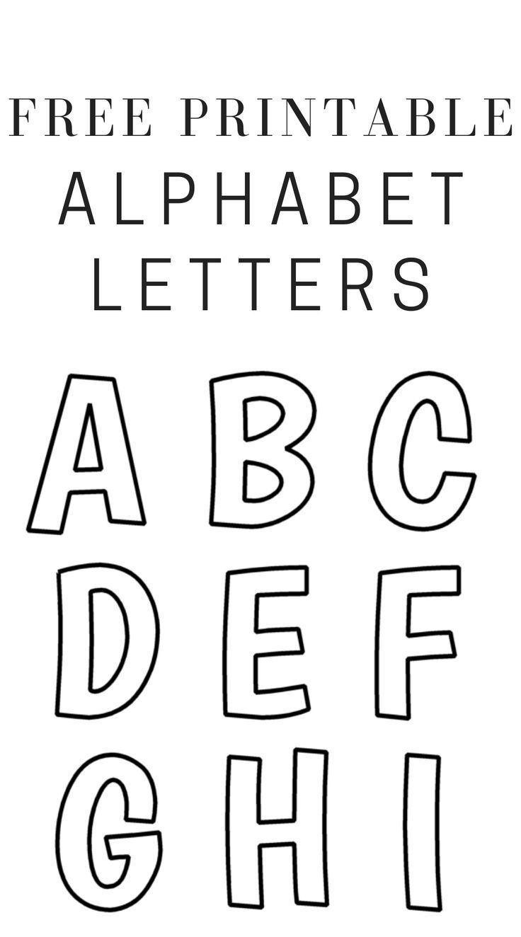 Printable Free Alphabet Templates | Free Printable Alphabet - Free Printable A4 Letters Of The Alphabet