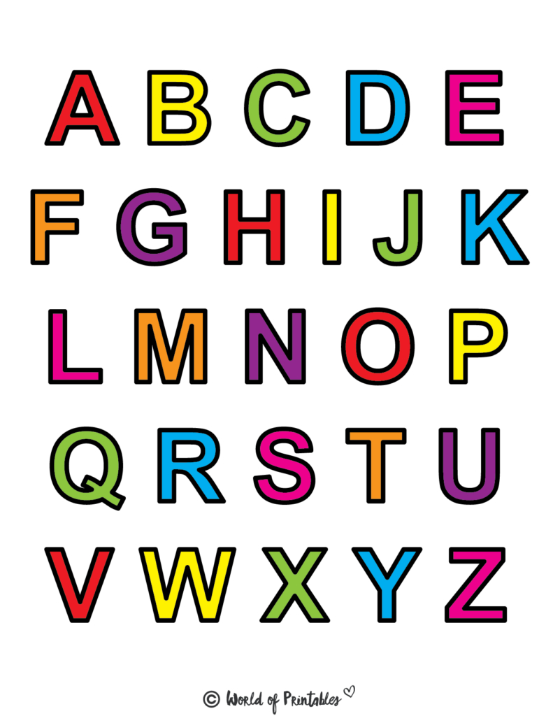 Printable Letters &amp;amp; Alphabet Letters - World Of Printables - Free Printable A4 Letters Of The Alphabet