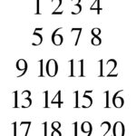 Printable Numbers   58 Free Printables | Printabulls   Numbers 1 To 20 Printable