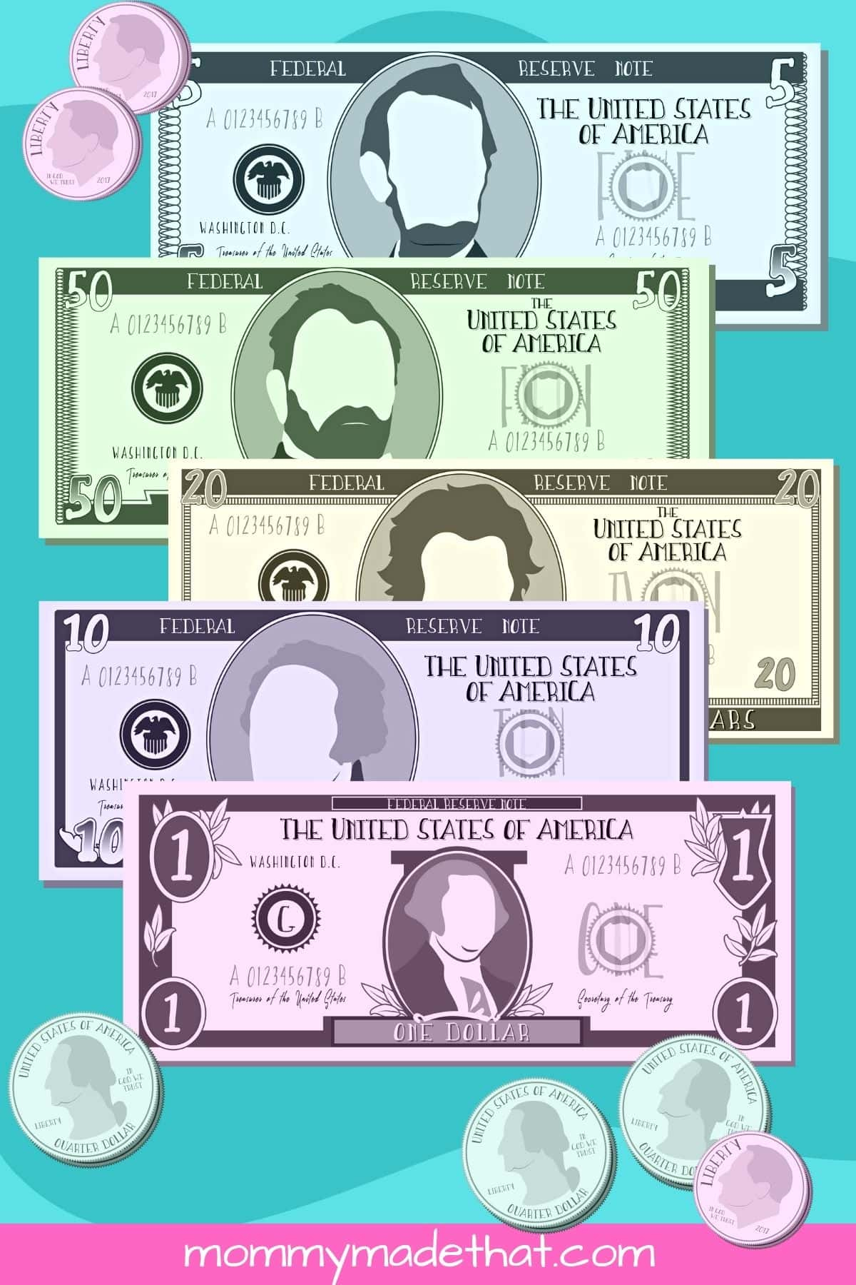 Printable Play Money (Lots Of Free Fake Money Templates) - Free Printable Paper Money