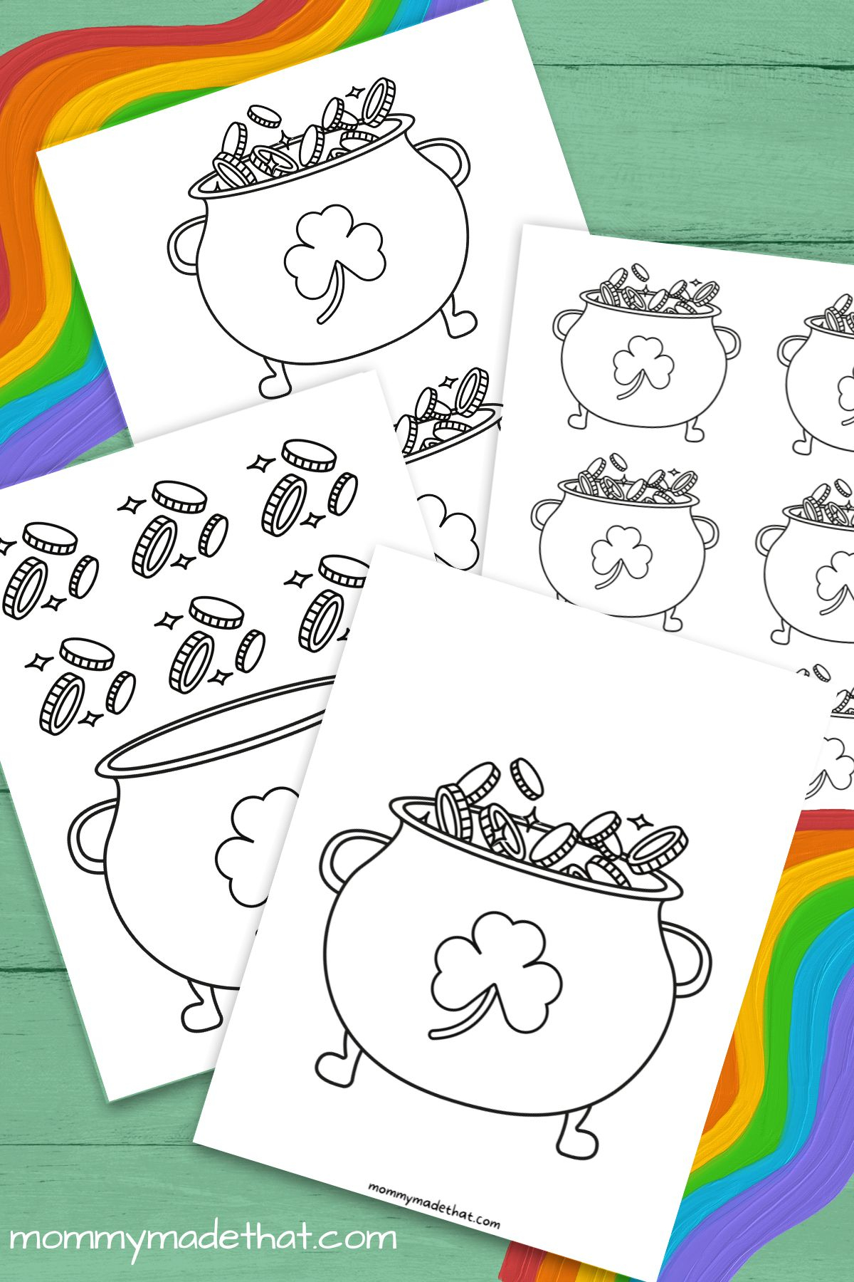 Printable Pot Of Gold Templates (Lots Of Free Outlines!) - Pots Of Gold Day Writing Template Free