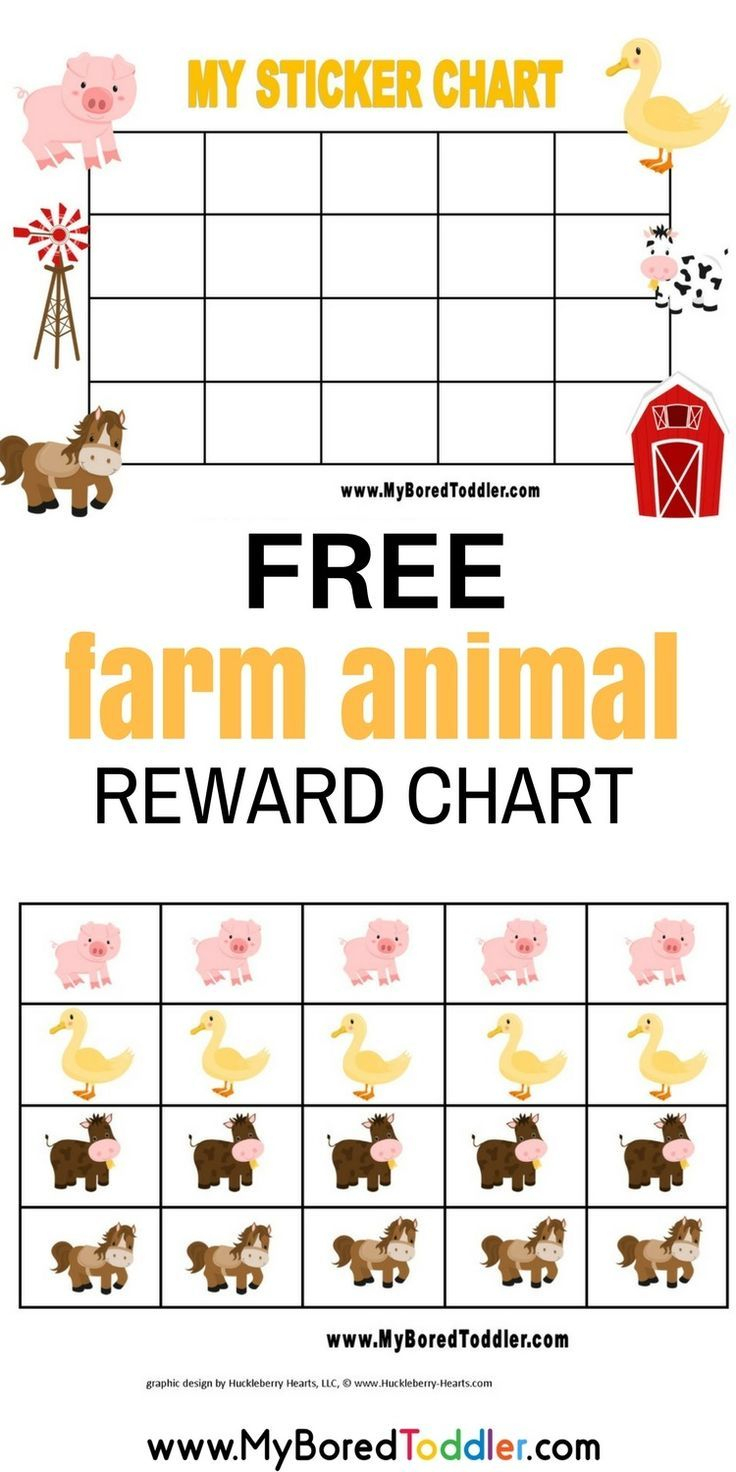 Printable Reward Charts | Printable Reward Charts, Sticker Chart - Free Printable Animal Behavior Charts