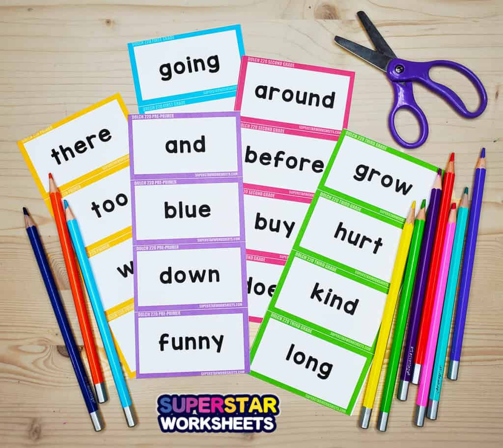 Sight Word Flashcards - Superstar Worksheets - Free Printable 2nd Grade Sight Words Flash Cards
