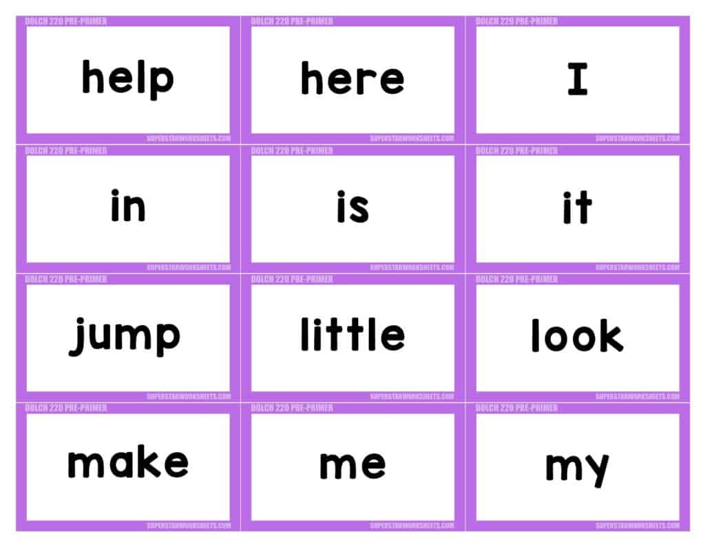 Sight Word Flashcards - Superstar Worksheets - Free Printable 2Nd Grade Sight Words Flash Cards