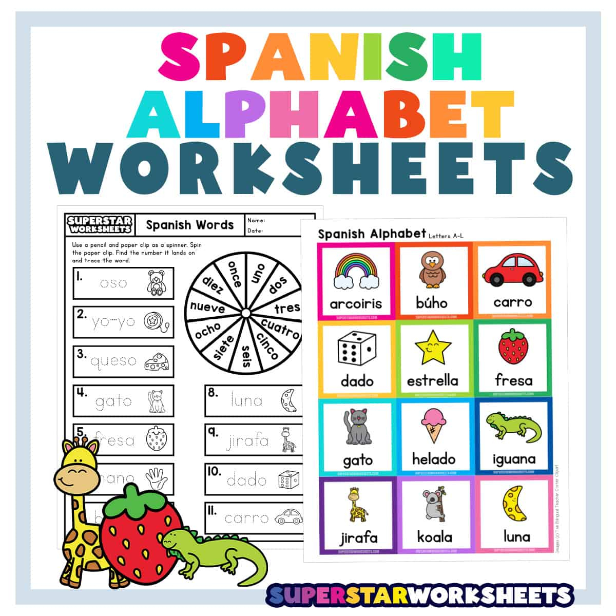 Spanish Alphabet Worksheets - Superstar Worksheets - Free Printable Alphabet In Spanish