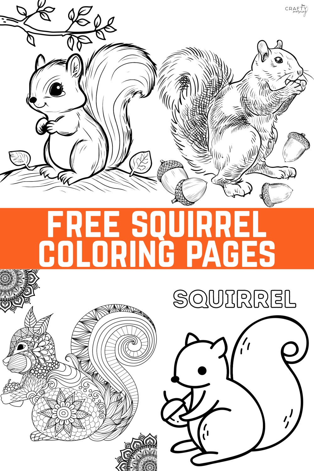 Squirrel Coloring Pages To Print - Crafty Morning - Free Printable Squirrel Pictures