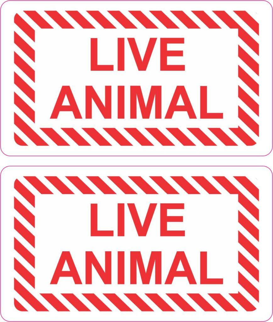 Stickertalk Live Animal Vinyl Stickers, 1 Sheet Of 2 Stickers, 3.5 - Free Printable Live Animal Stickers