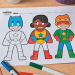 Superhero Free Printable Coloring Page Idea | Fun365   Free Printable Superhero Images
