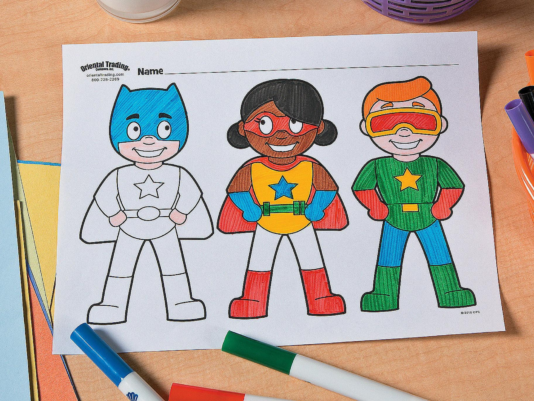 Superhero Free Printable Coloring Page Idea | Fun365 - Free Printable Superhero Images