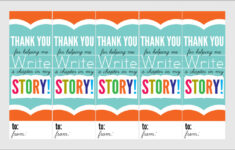 Free Printable Thank You Bookmarks