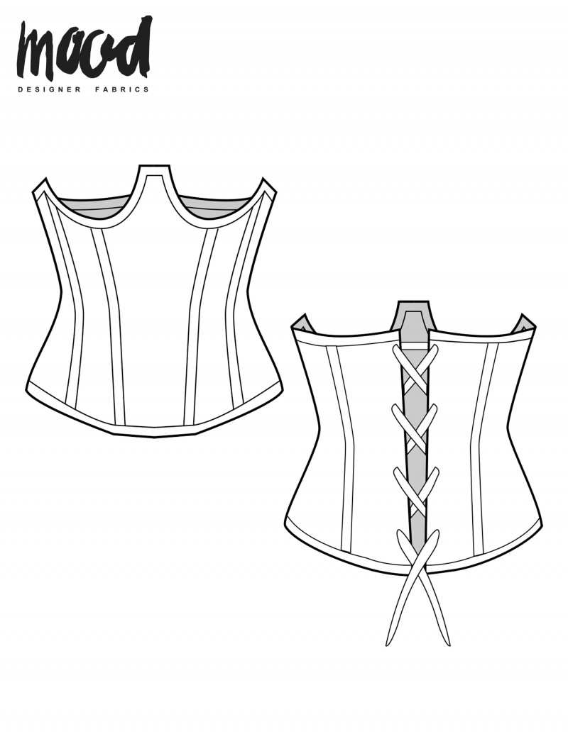 The Parker Corset - Free Sewing Pattern - Free Printable Corset Sewing Pattern