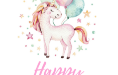 Free Printable Unicorn Birthday Card