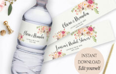 Free Diy Printable Water Bottle Labels