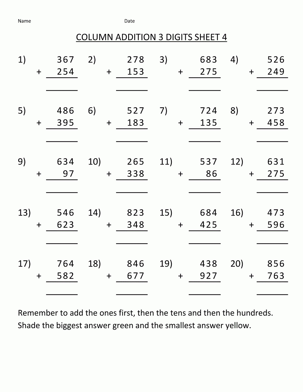 Worksheets For Grade 4 | Free Printable Math Worksheets, Math - Free Printable Addition And Subtraction Worksheets For 4Th Grade